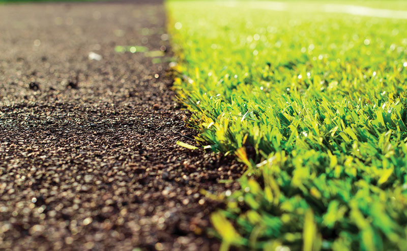 Crumb rubber mulch