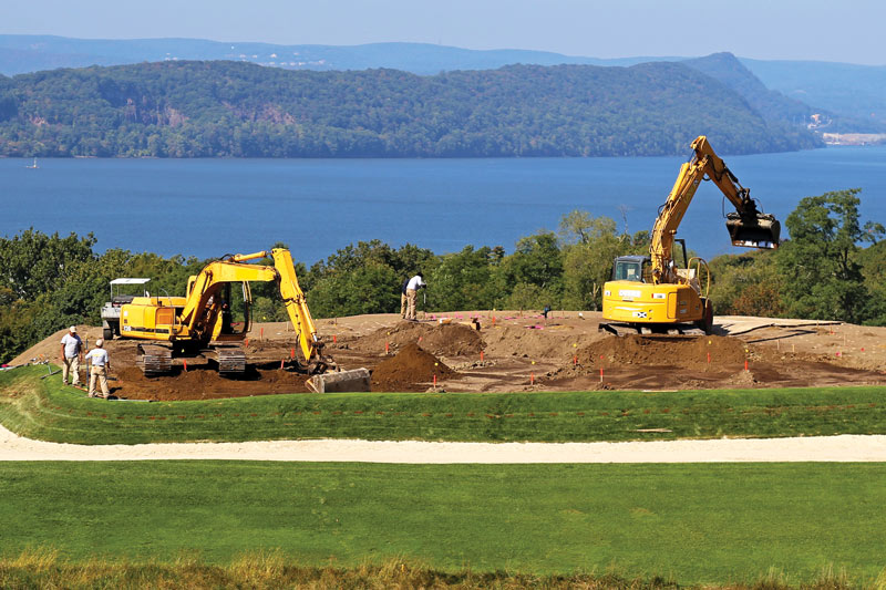 Putting green construction