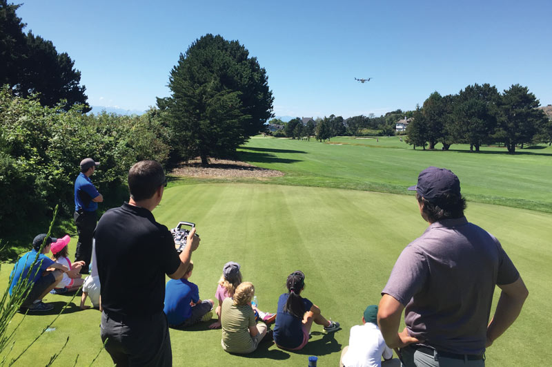 Golf course drone