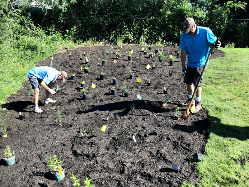 Advocating for western monarchs at Stewart Meadows Golf Course Western monarch waystation