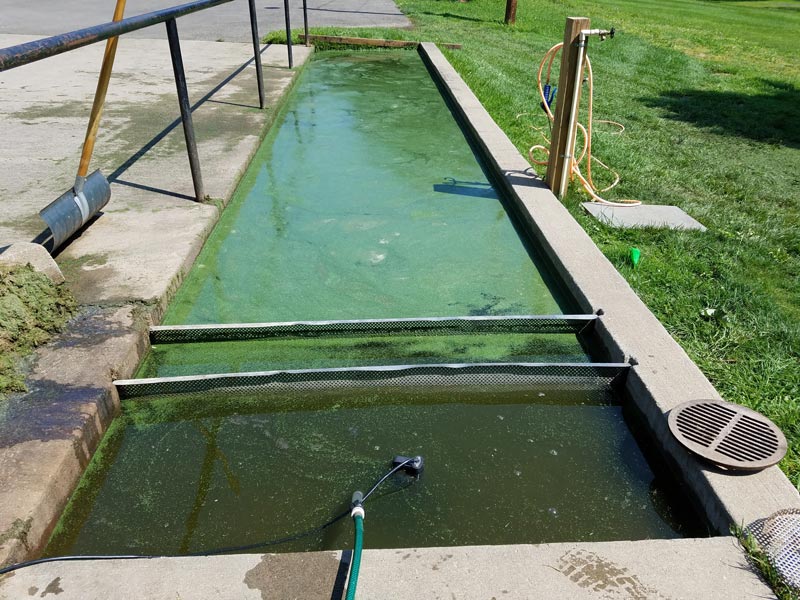 Equipment washing station