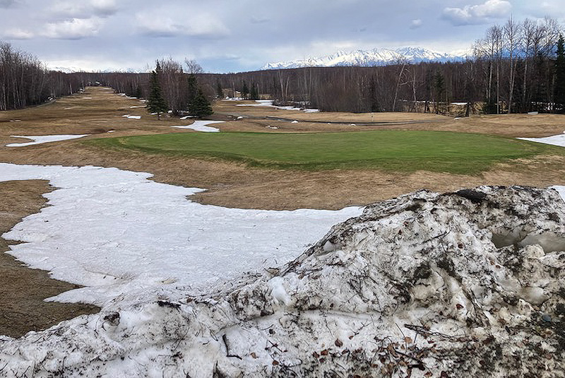 Aerial view of Ghost Creek golf course