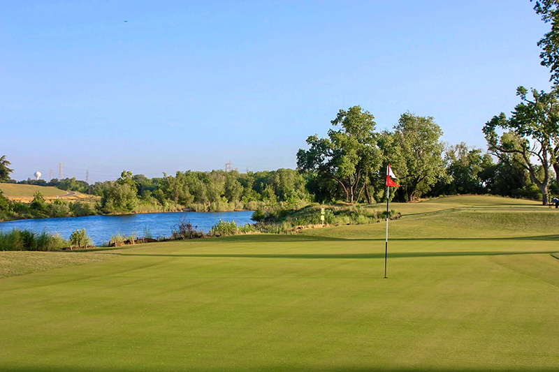 Aerial view of Ghost Creek golf course