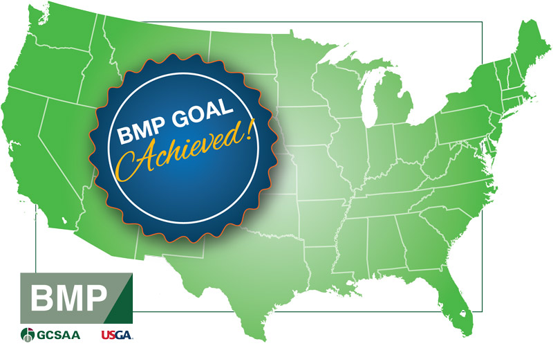 Complete! Golf course environmental BMPs established for all 50 states Golf course state BMPs