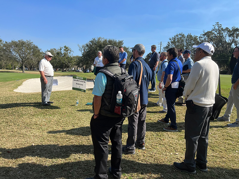 Randquist leading bunker tour