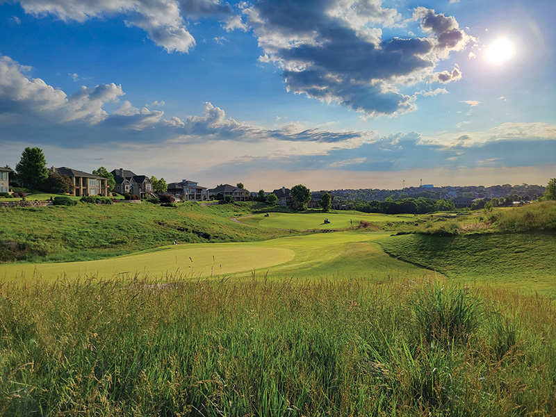 Aerial view of Ghost Creek golf course