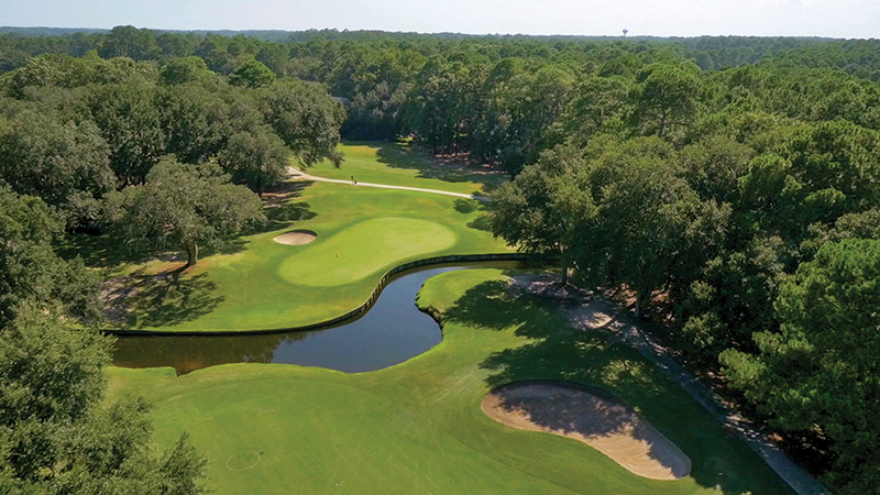 Aerial view of Ghost Creek golf course