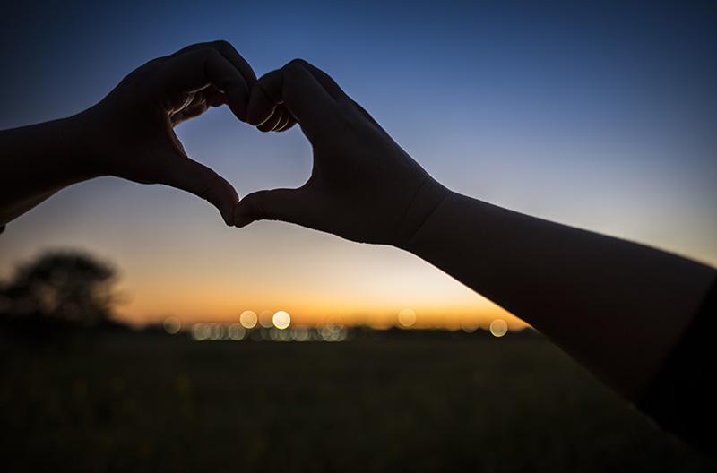 hands making a heart