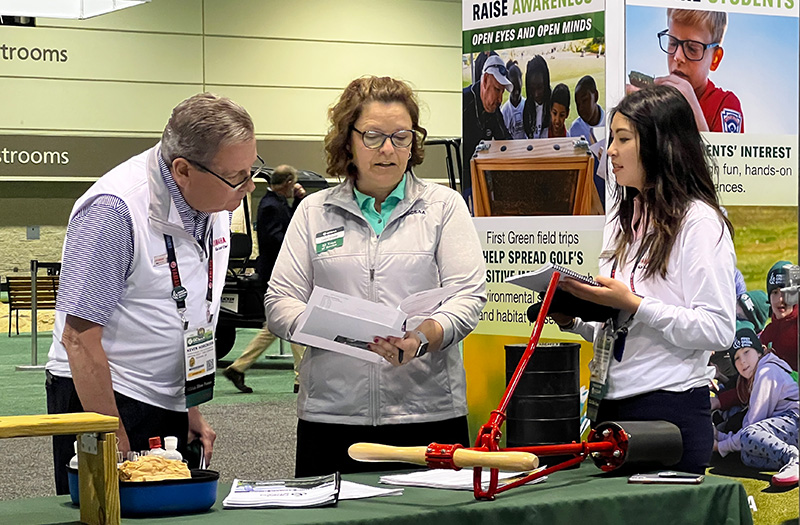 Leeann Cooper at GCSAA Conference and trade show