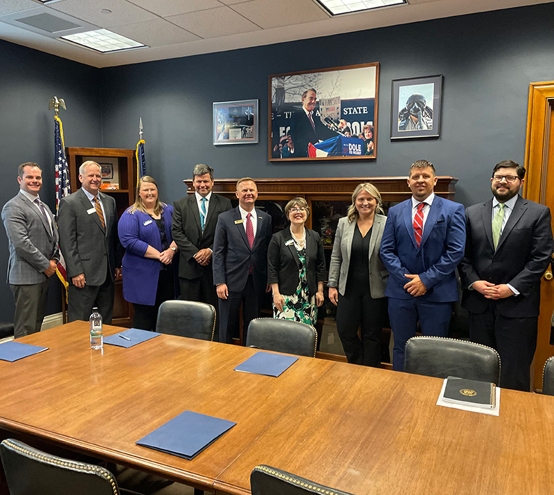 GCSAA's government affairs team at the national capitol building during National Golf Day