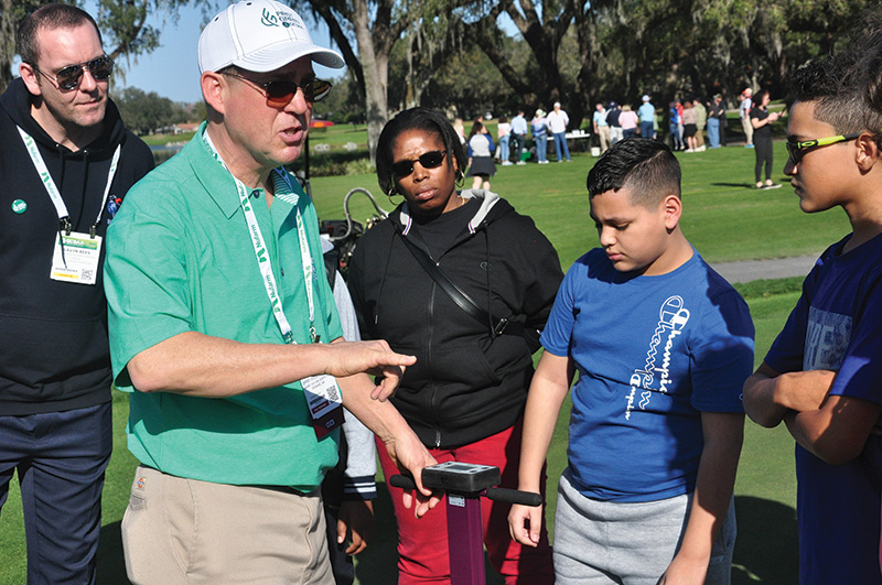 Attendees at an interactive facility tour during the 2023 GCSAA Conference and Trade Show