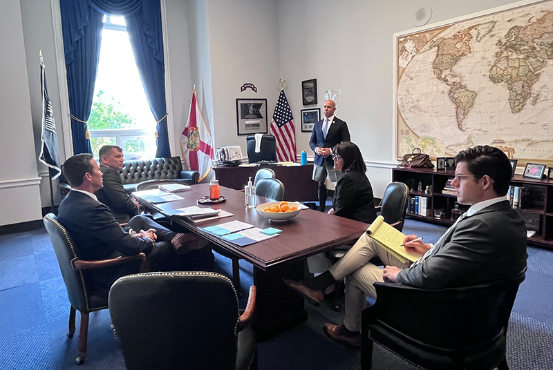 GCSAA members meeting with legislators during National Golf Day 2023