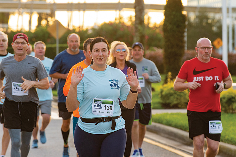 people running a 5k