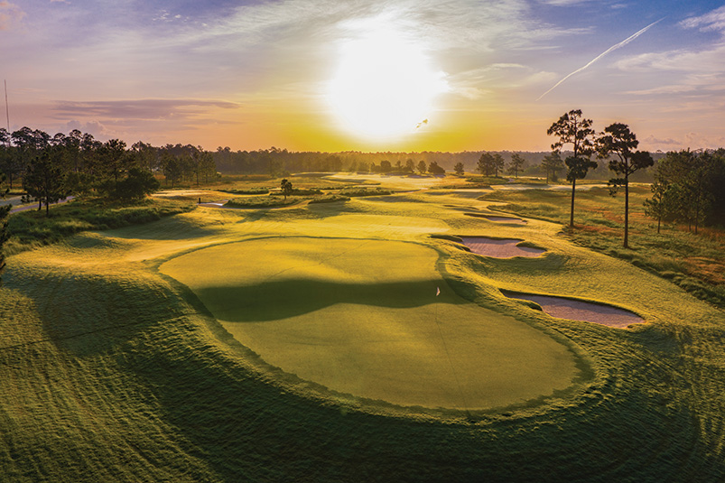Aerial view of Ghost Creek golf course