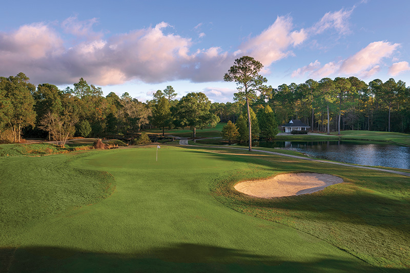 Aerial view of Ghost Creek golf course