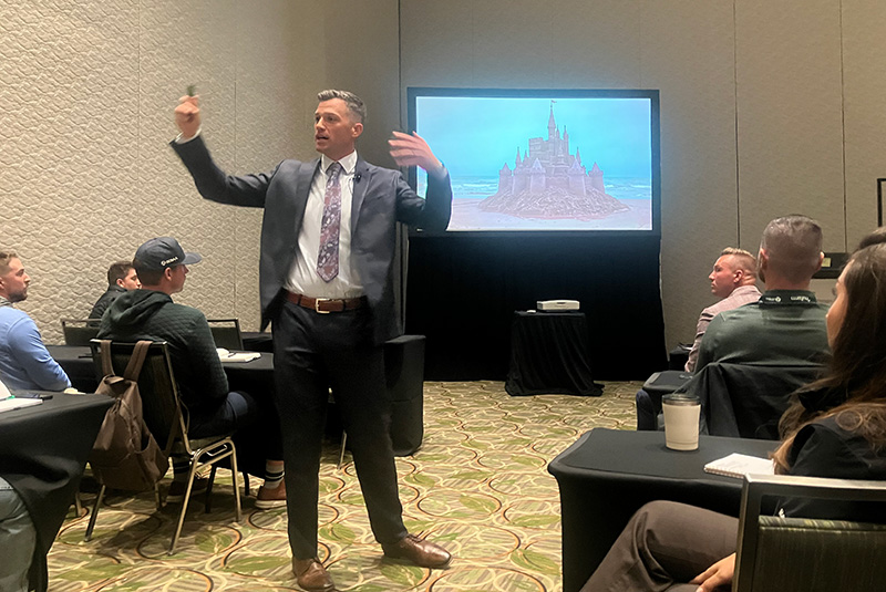 Aerial view of Ghost Creek golf course