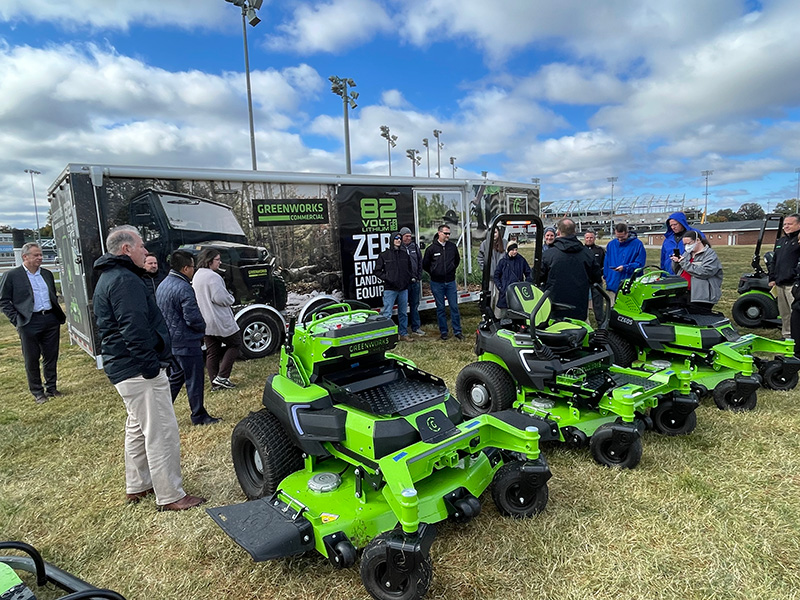 Greenworks product demonstration
