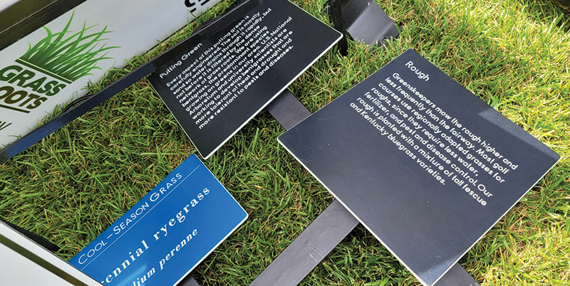 Turfgrass outreach project signs