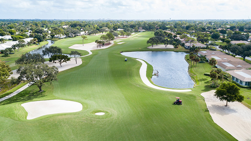 Aerial view of Ghost Creek golf course