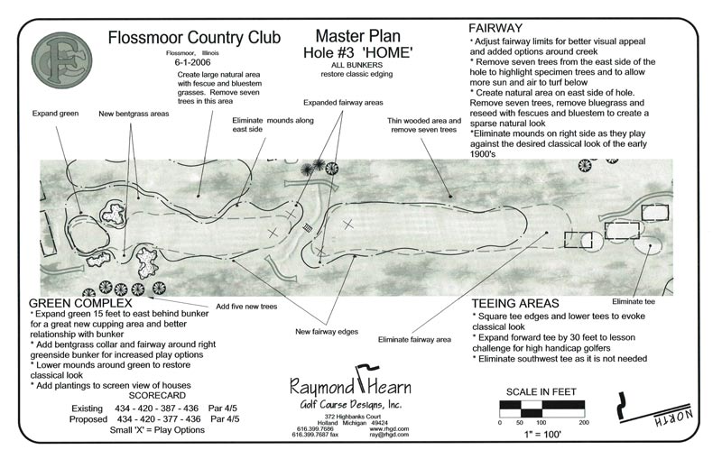 Master planning for golf course renovations Flossmoor CC