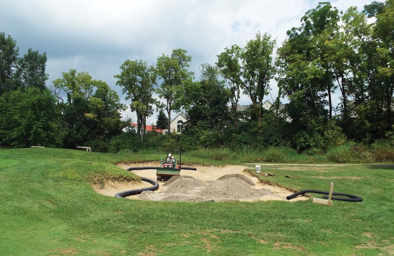 The art of golf course bunker removal Golf course bunker renovation