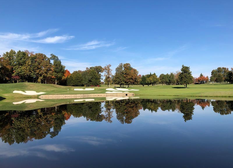 Golf course lake