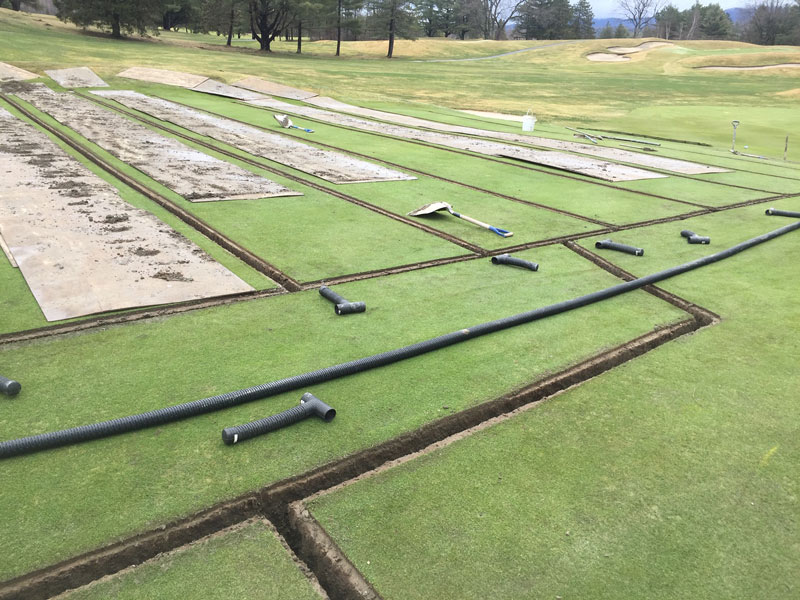 Existing Greens Drainage XGD