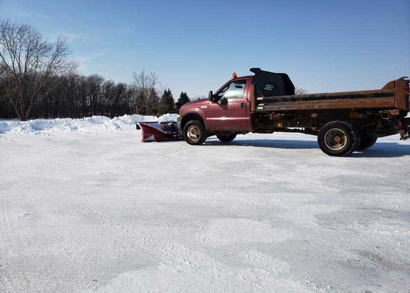 Golf course ice green