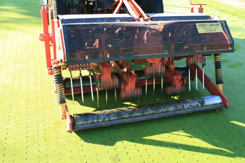 Turf aerification