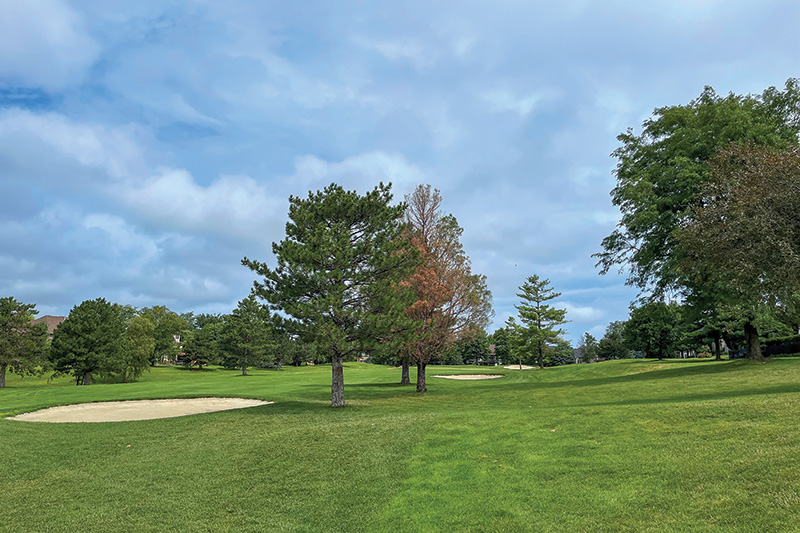 Aerial view of Ghost Creek golf course