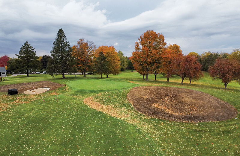 Monroe Golf Club No. 11 hole in process of being renovated