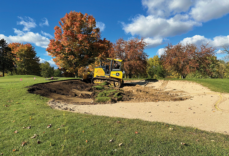 No. 11 bunker being renovated