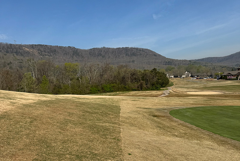Aerial view of Ghost Creek golf course