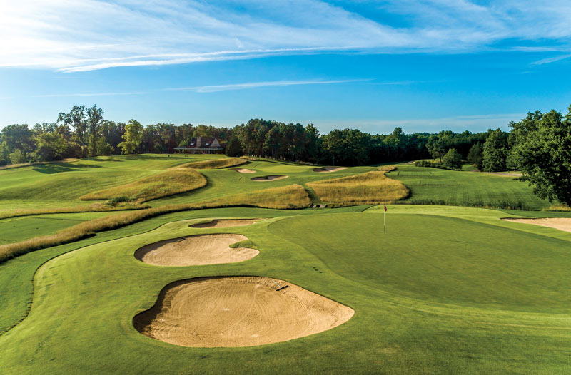 Drone technology golf course