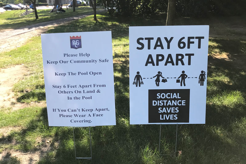 Wisdom from 2020 for golf course superintendents Golf course coronavirus signs