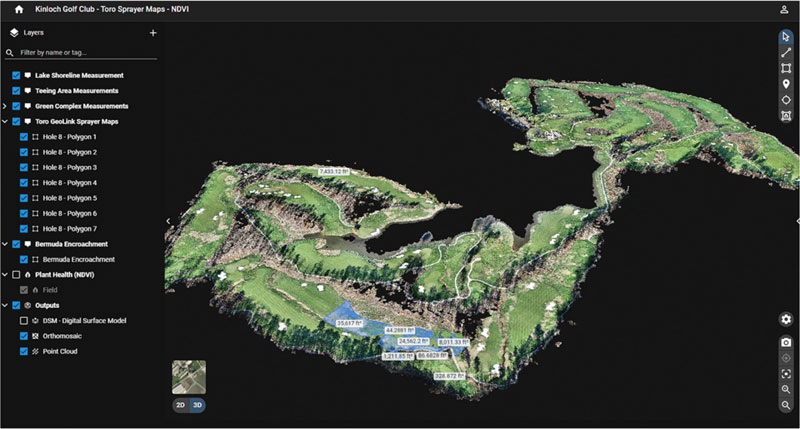 Golf course drone orthomosaic