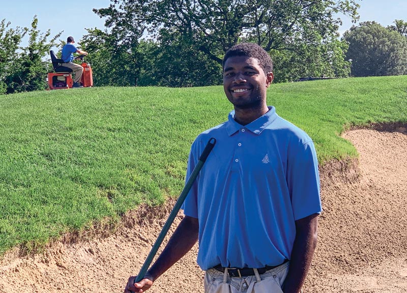 Ready, willing and able: Inclusiveness in golf course maintenance Sparrows Point crew member