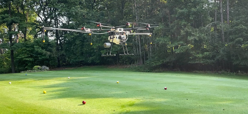 Drone spray applications taking off on golf courses Drone golf course