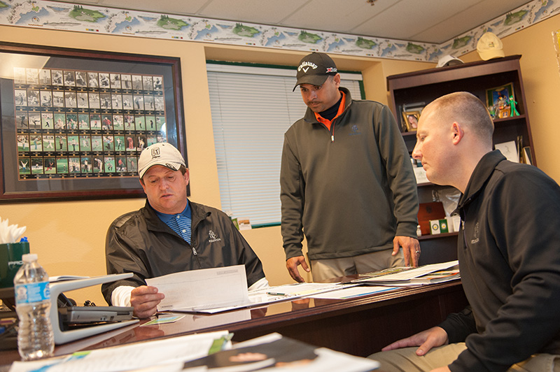 Team discussing improvements