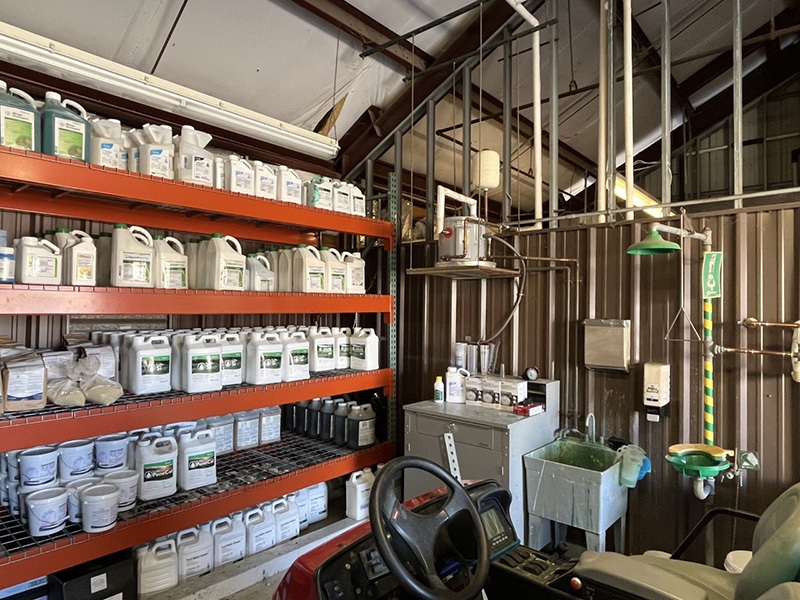 chemical storage room