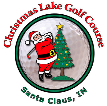 Christmas Santa golf course