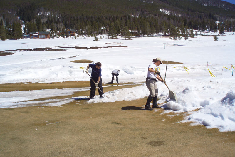 Women golf course superintendent