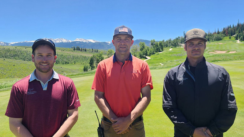 Caleb Conine, Patrick O'Brien and Frank Hutto