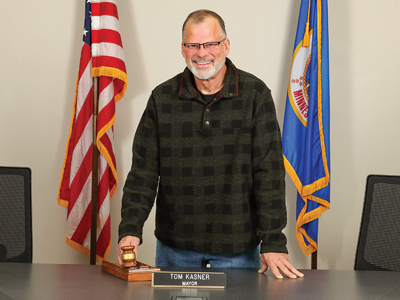 Tom Kasner at city hall