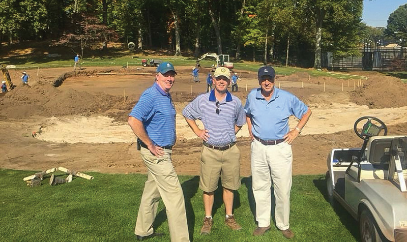 Chris Carson with Steve Weisser and Rees Jones at Echo Lake Country Club