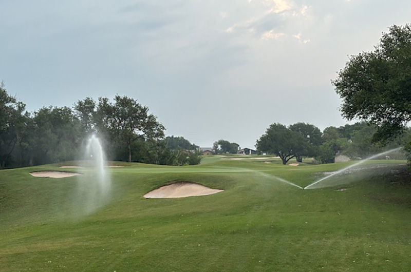 Irrigation systems at Horseshoe Bay