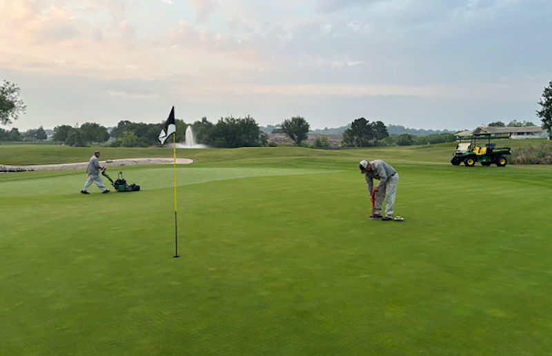 Irrigation systems at Horseshoe Bay