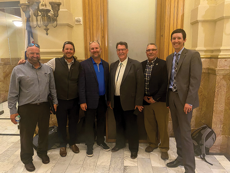 Mitch Savage and grassroots ambassadors at the Colorado State Capitol building