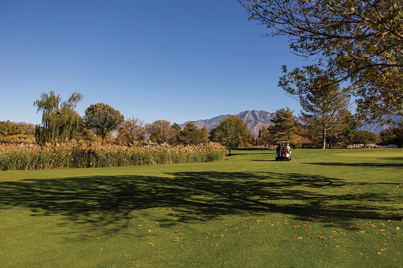 Aerial view of Ghost Creek golf course