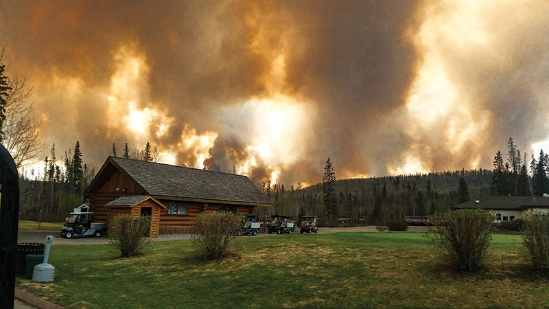 Aerial view of Ghost Creek golf course